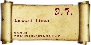 Daróczi Tímea névjegykártya